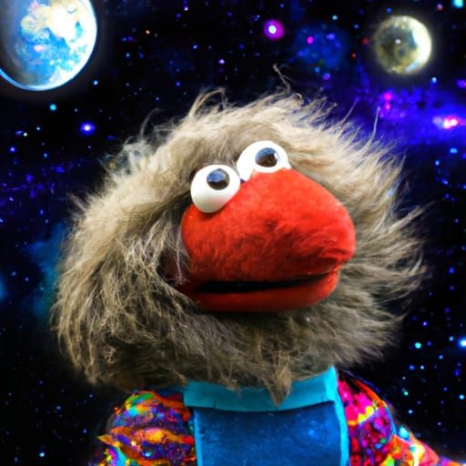 Muppet in Space: An AI-Generated Image