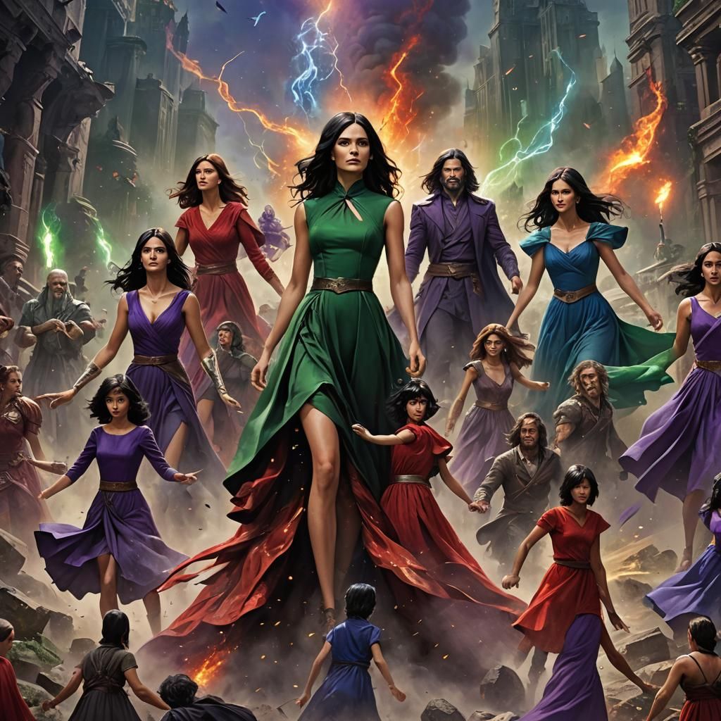 Elemental Heroes Book Cover in Fantasy Style