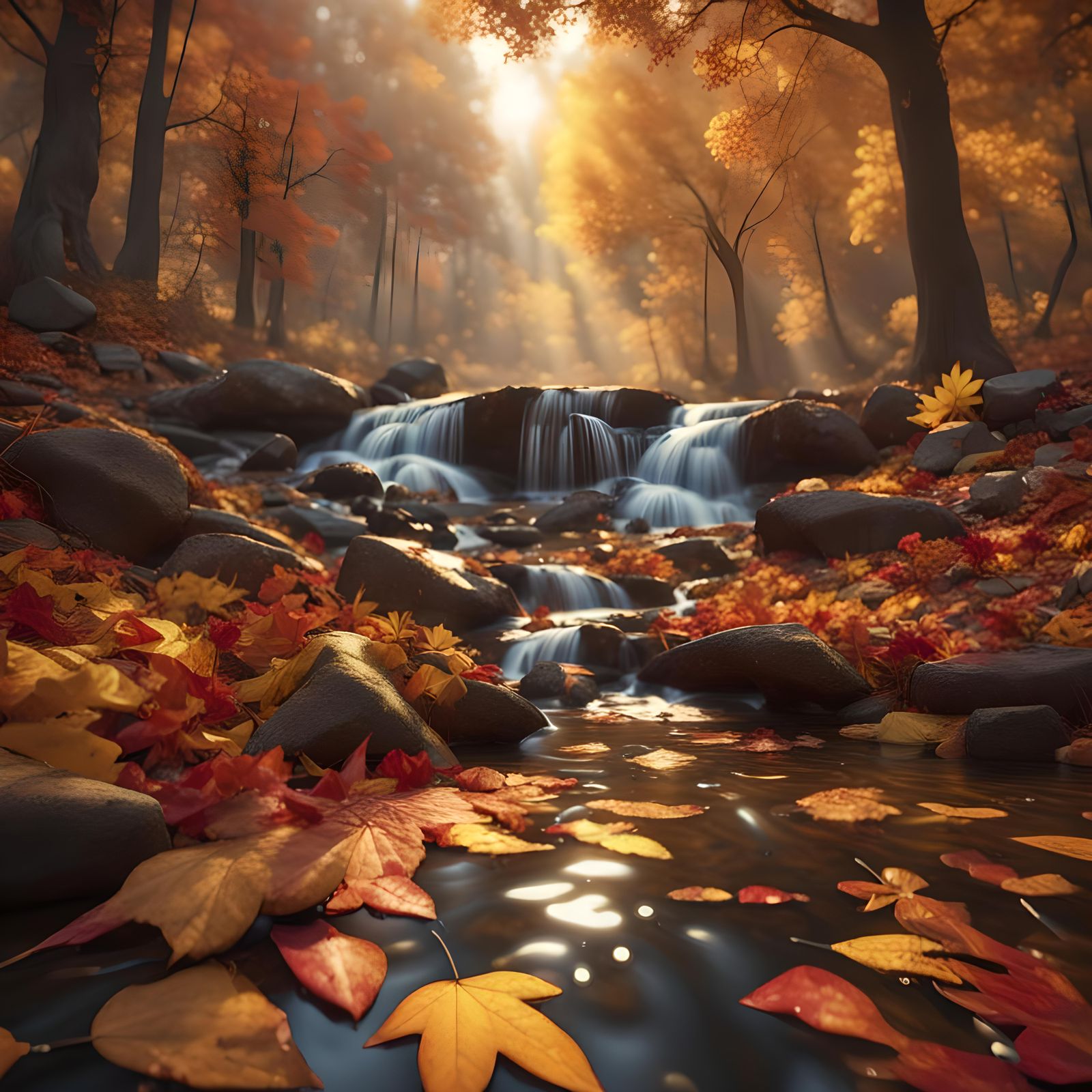 Indian summer forest