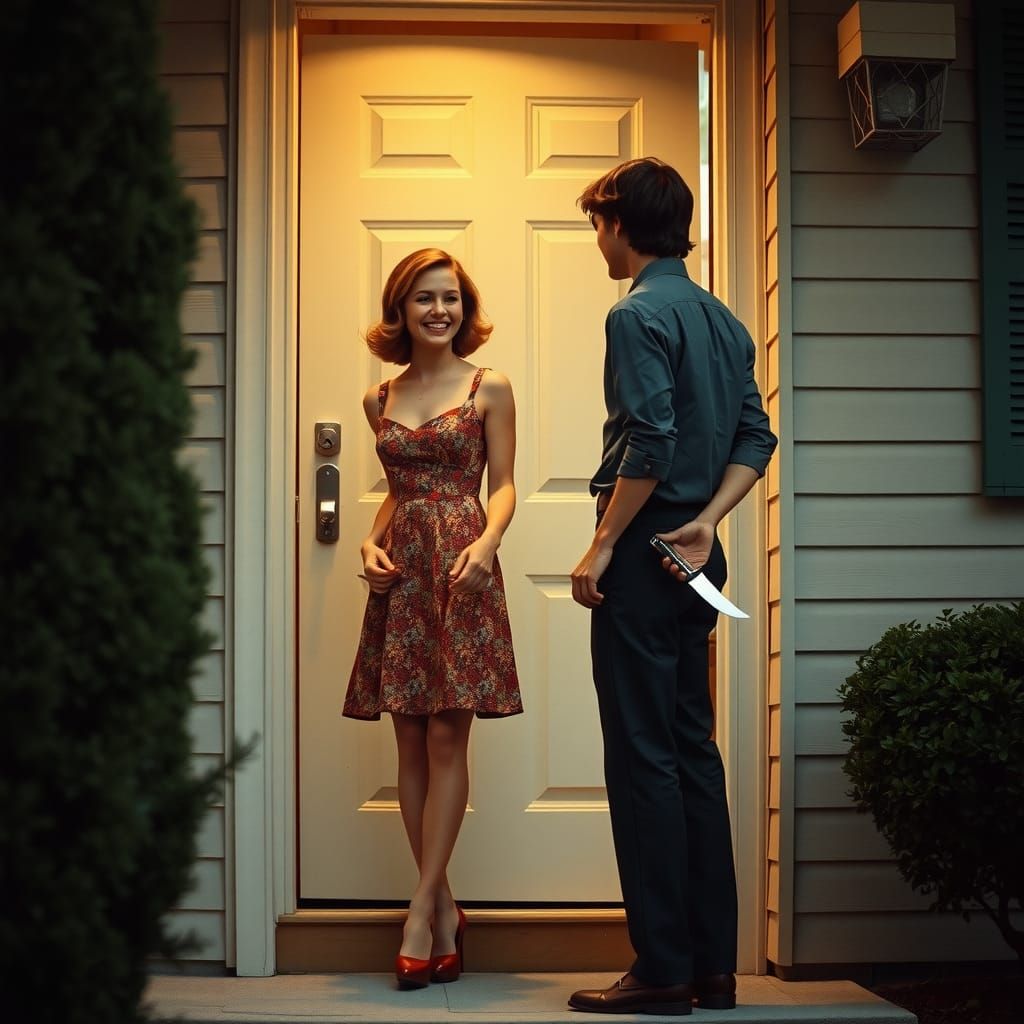 1960s Suburban Deception in Cinematic Style