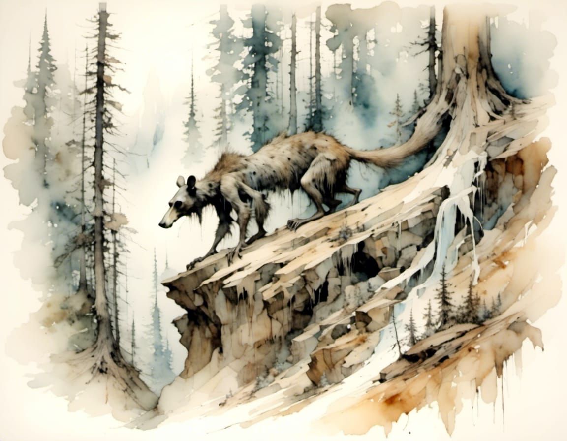 a rabid weasel in the woods