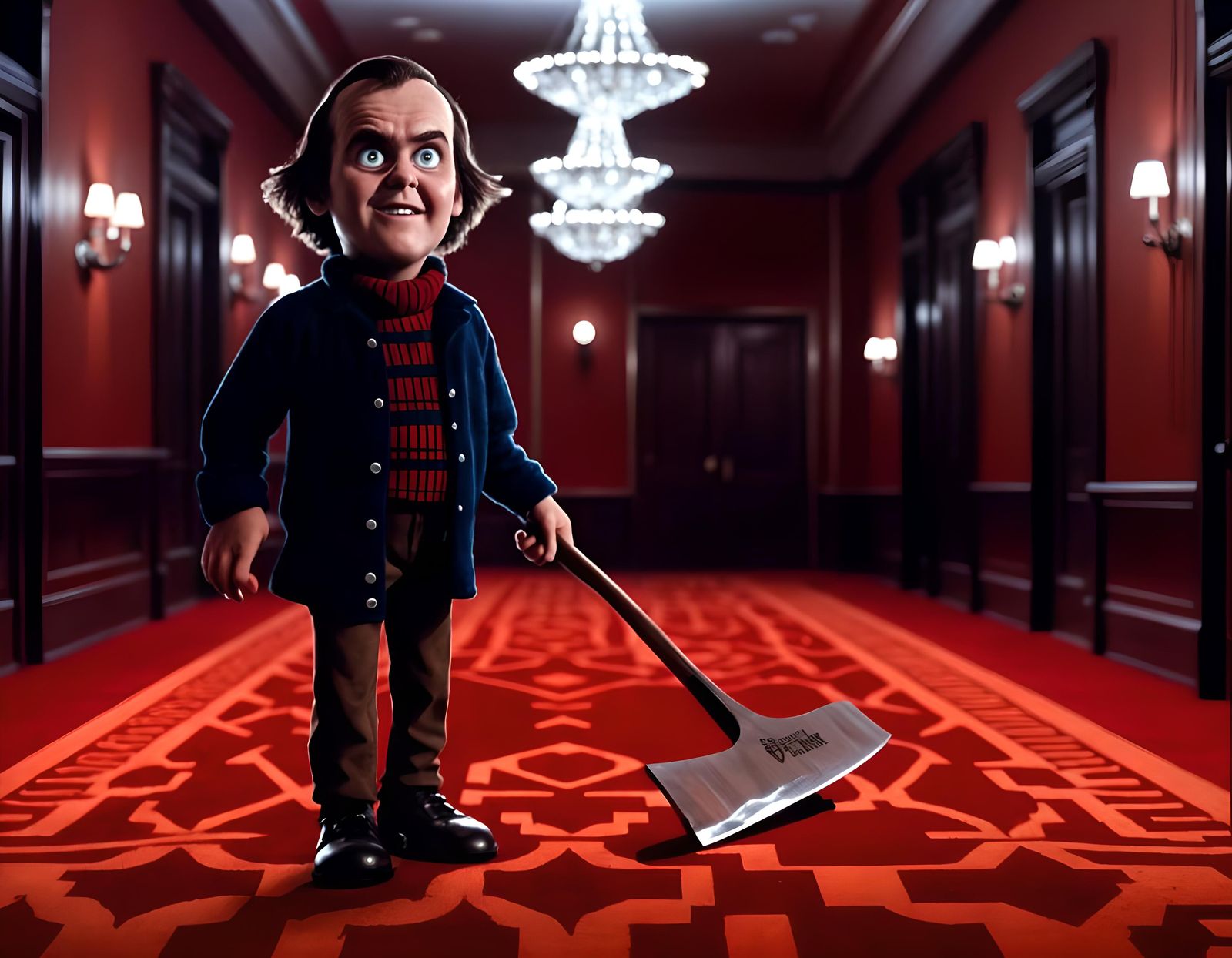 The Shining Reimagined as Pixar Character