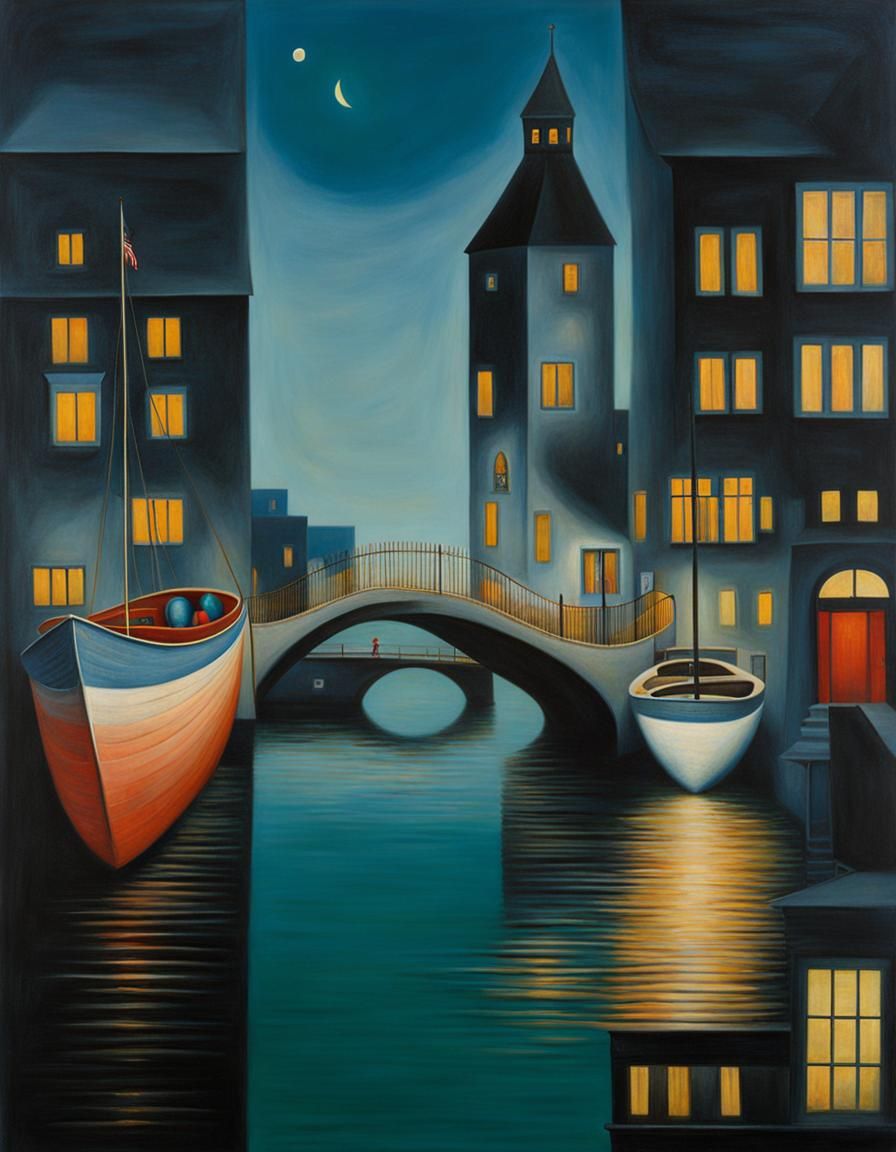 Surreal Portrait in Tichenor Style