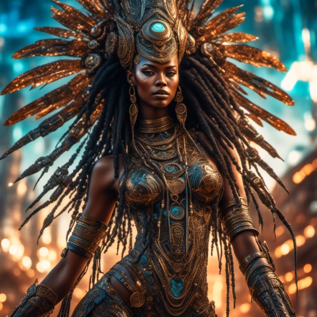 Futuristic African Queen
