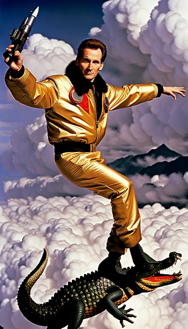 Ace Rimmer Crocodile Surfer