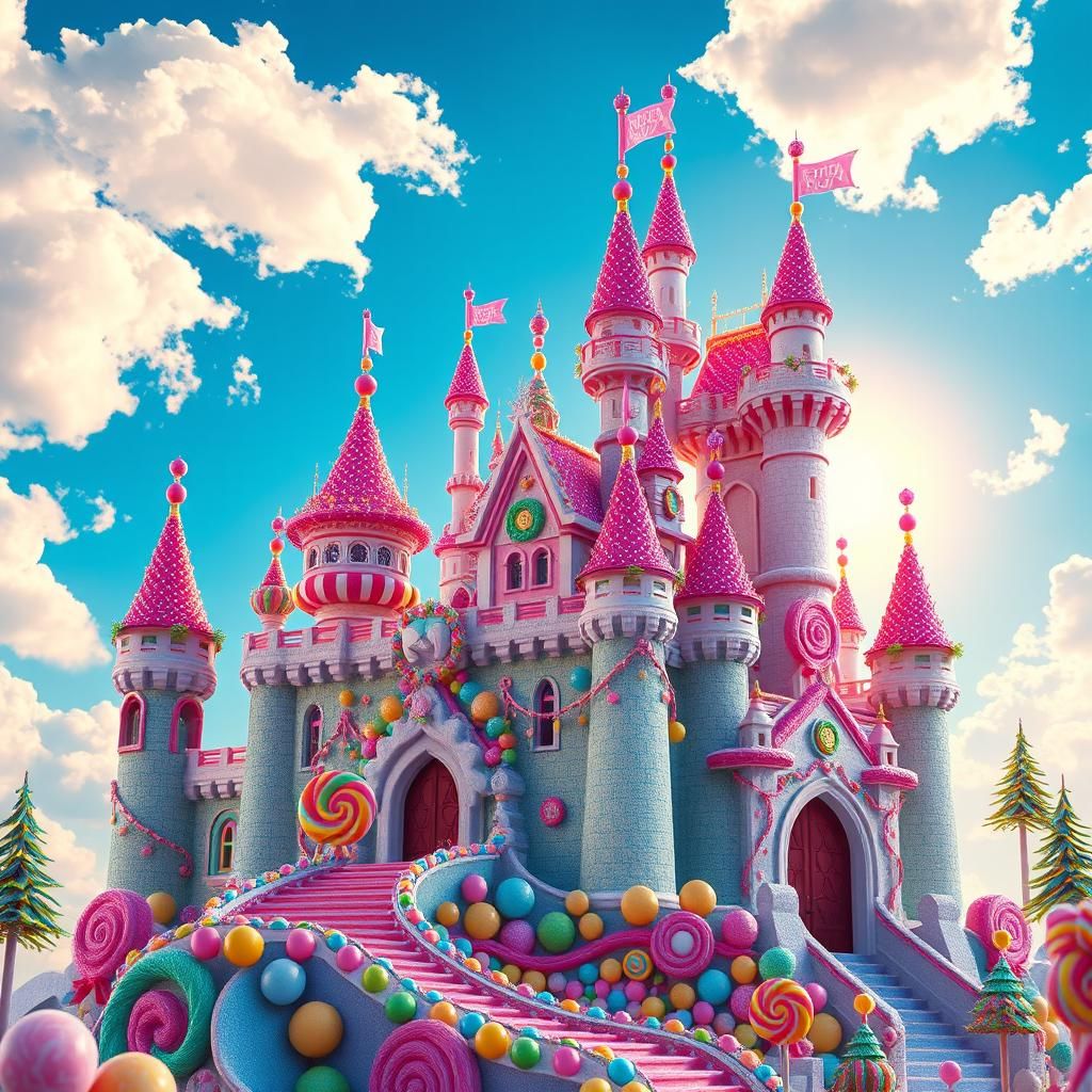 Candy Castle in the Sky: Fantasy Concept Art