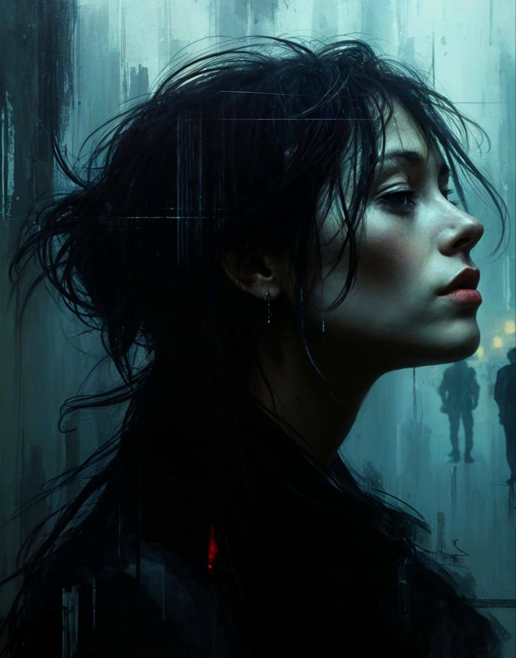 Woman in Impressionist-Inspired Portraiture