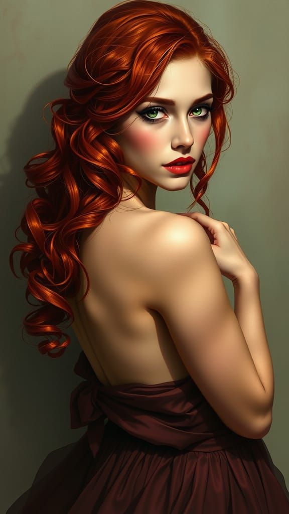 Ethereal Goddess in Soft Focus