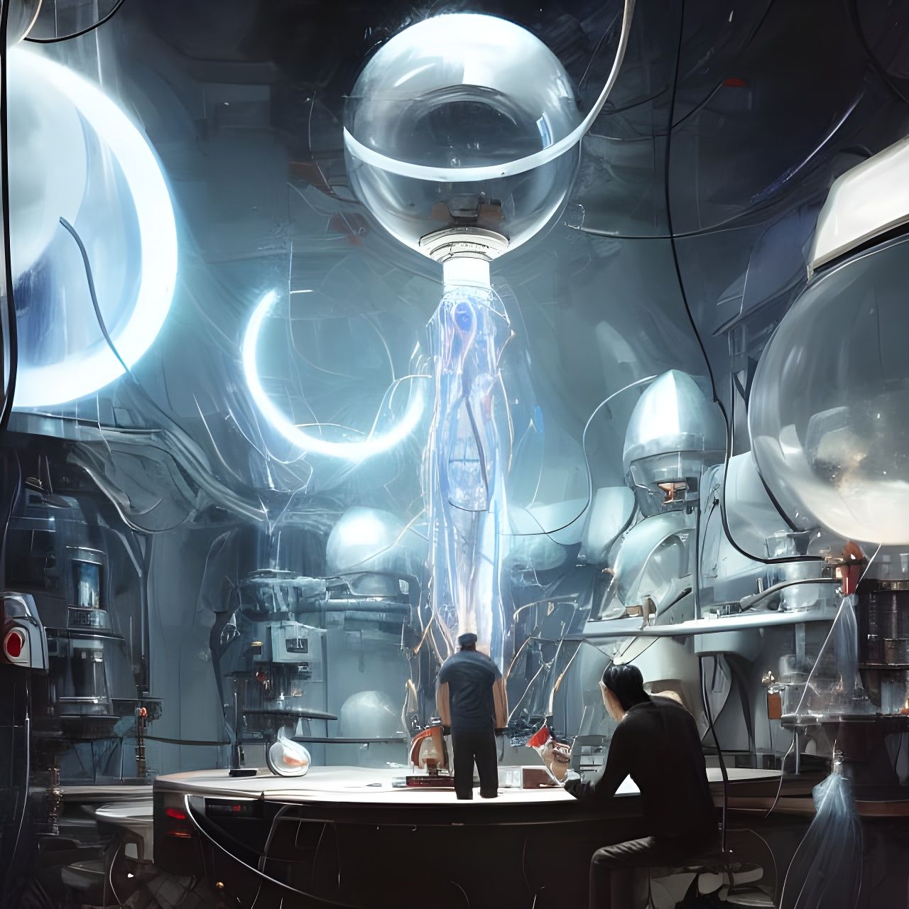 Tesla Coil Lightning Arcs in Hyperdetailed Laboratory