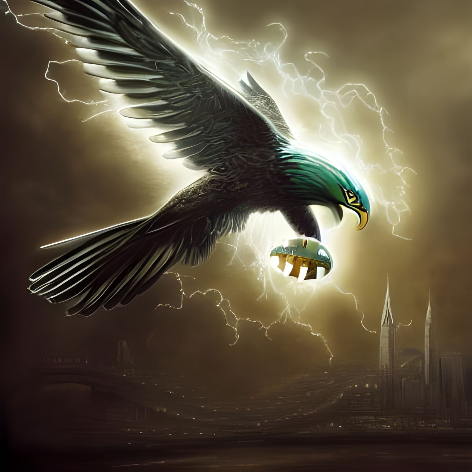 Philadelphia Eagles Football Team Digital Art