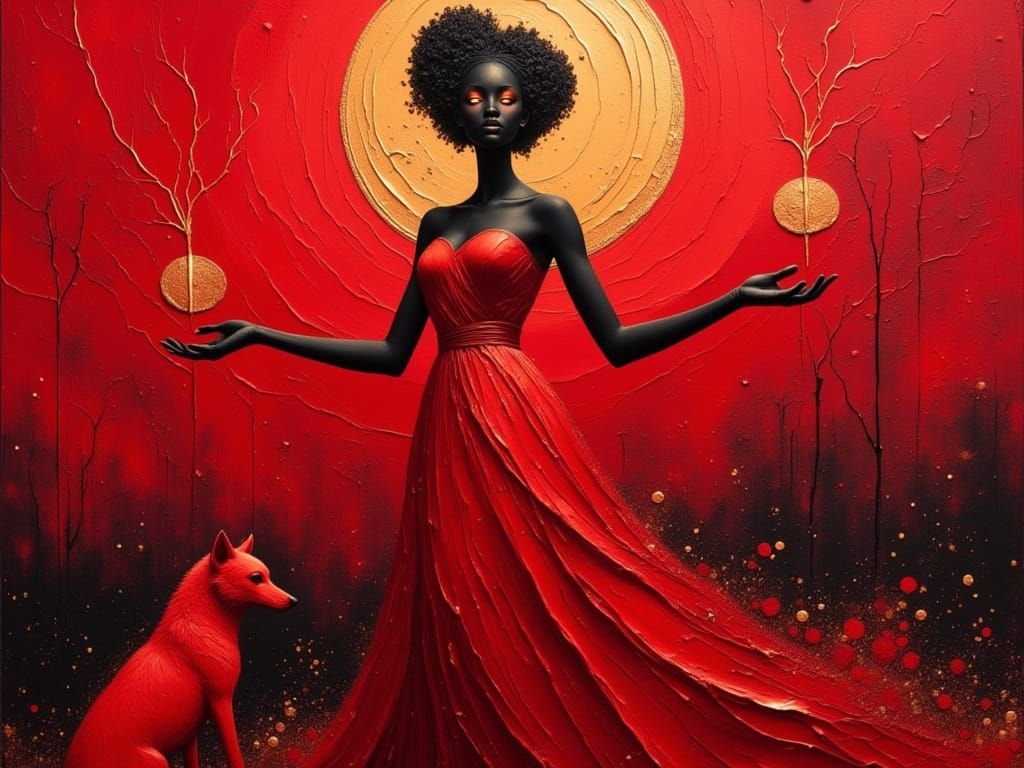 Black Woman Seer Casting Red Fog Over Kingdom