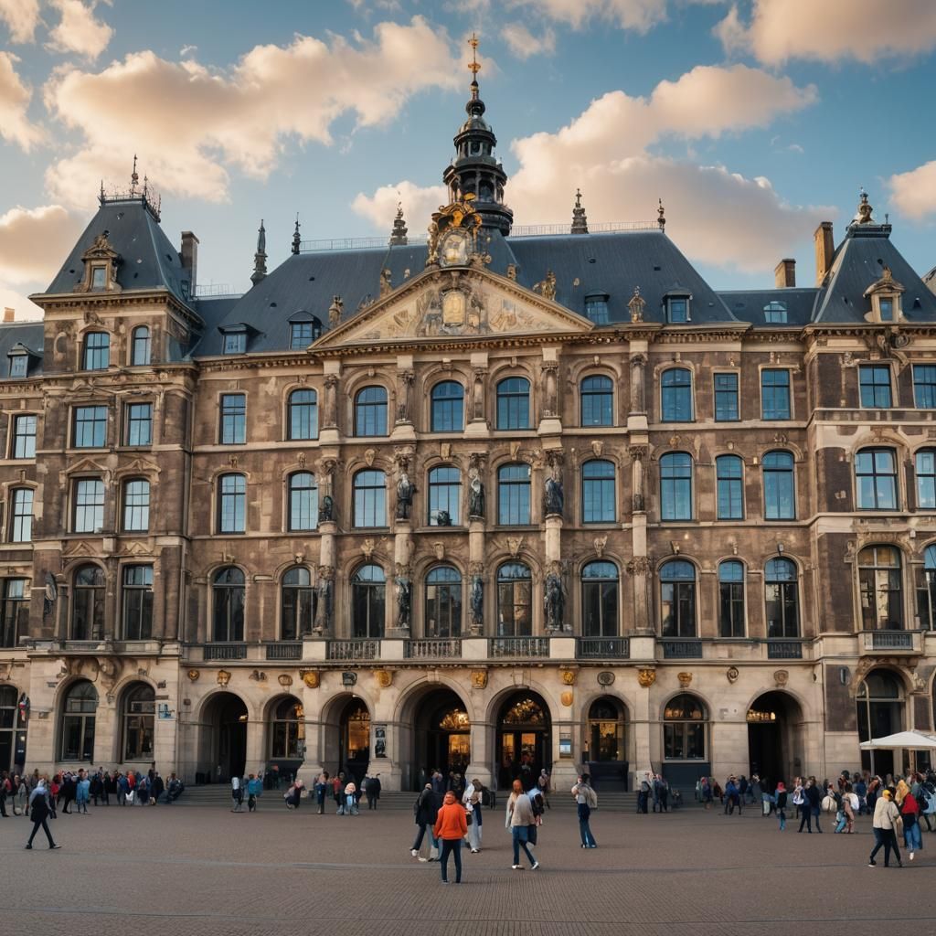 Amsterdam's Royal Palace: Cityscape Photography in Natural L...