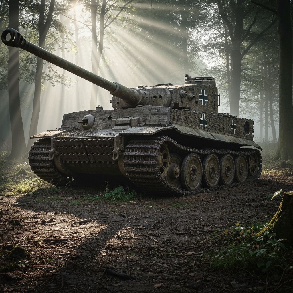 Tiger Tank Emerges from Overgrown Forest