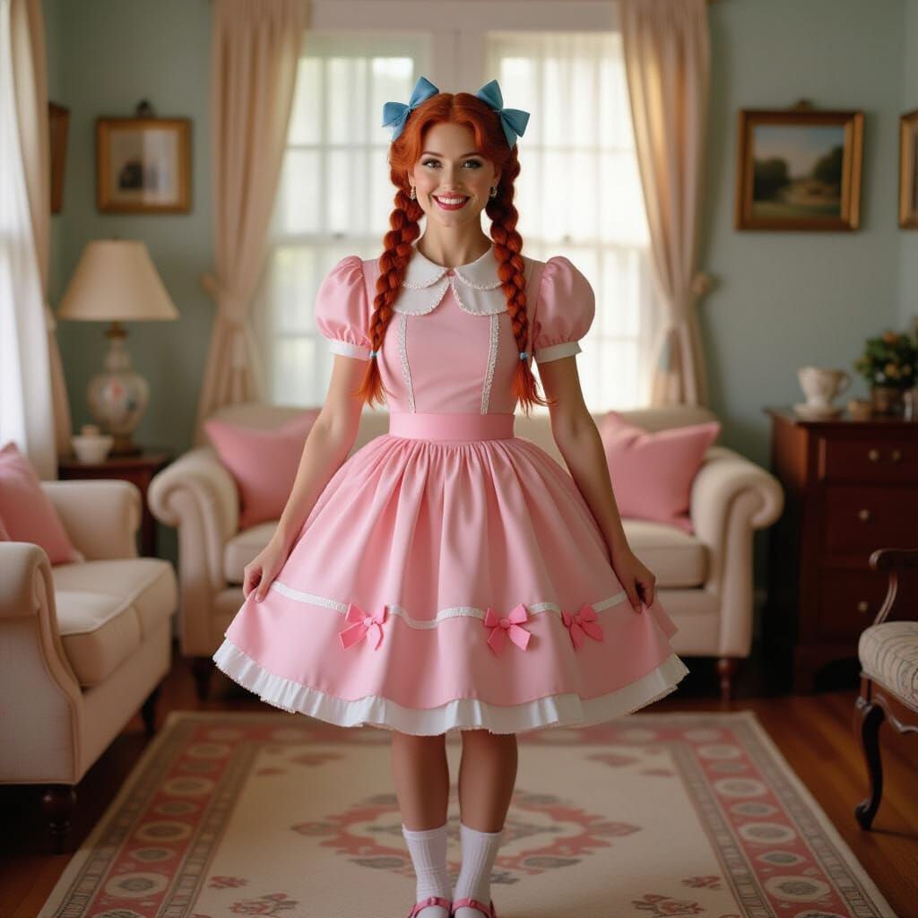 Cinematic Portrait of Sophie in Pink Dress