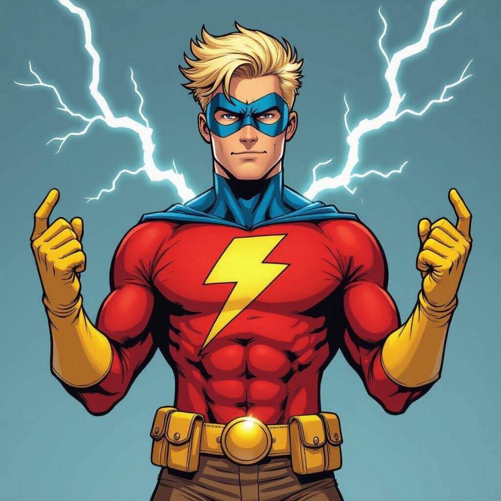 Electrifying Superhero Comic Book Art