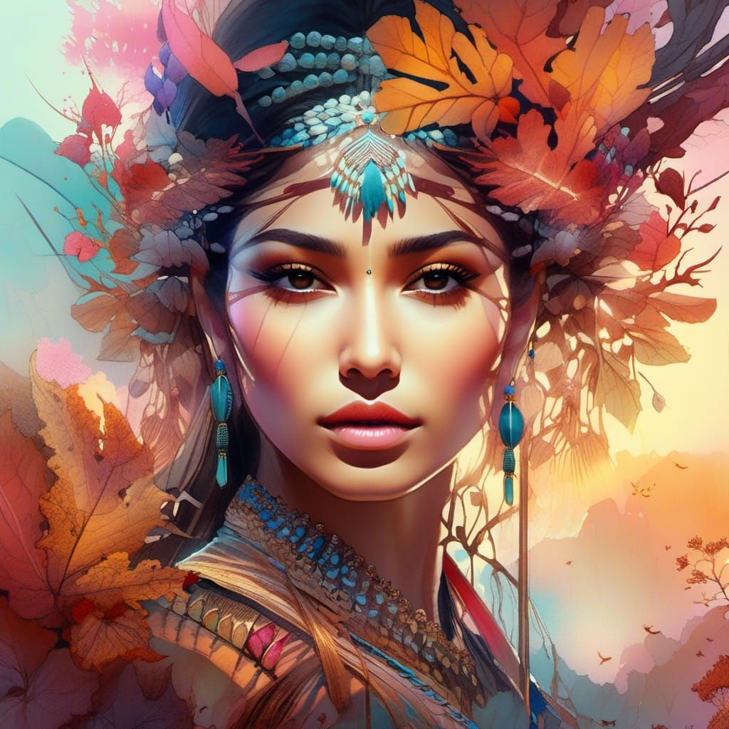 beautiful Indian Fantasy Fall Landscape