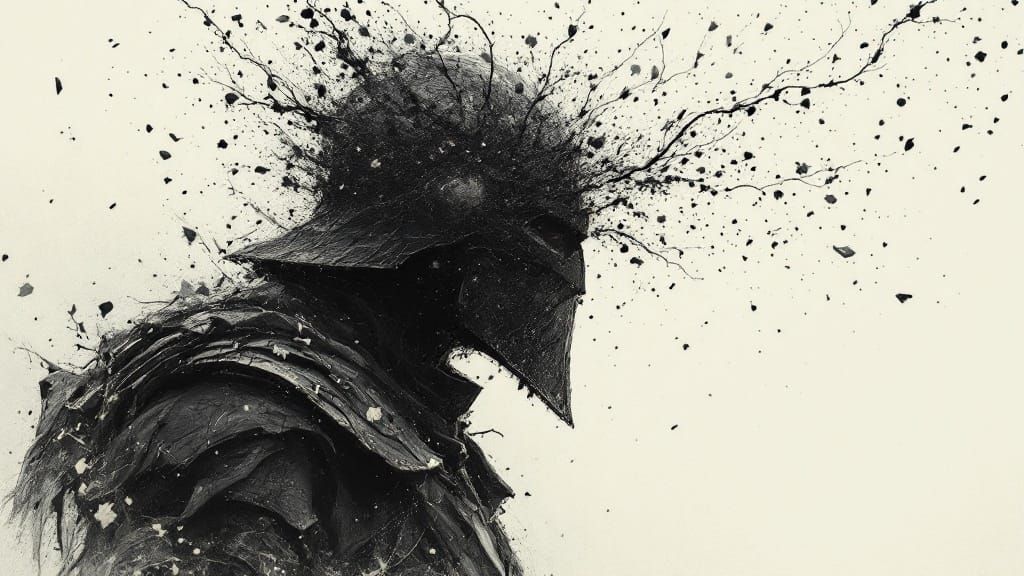 War-Torn Soldier in Ephemeral Ash, Forgotten God's Breath