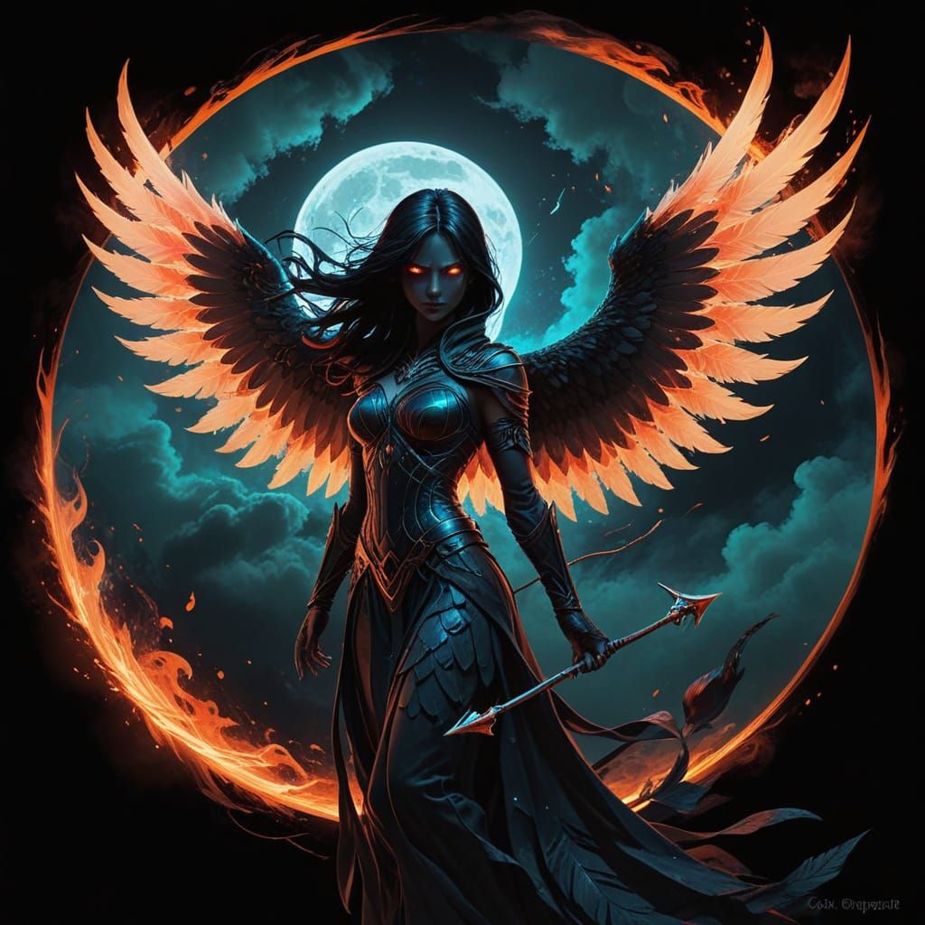 Monochromatic Hooded Archer in Dynamic Motion