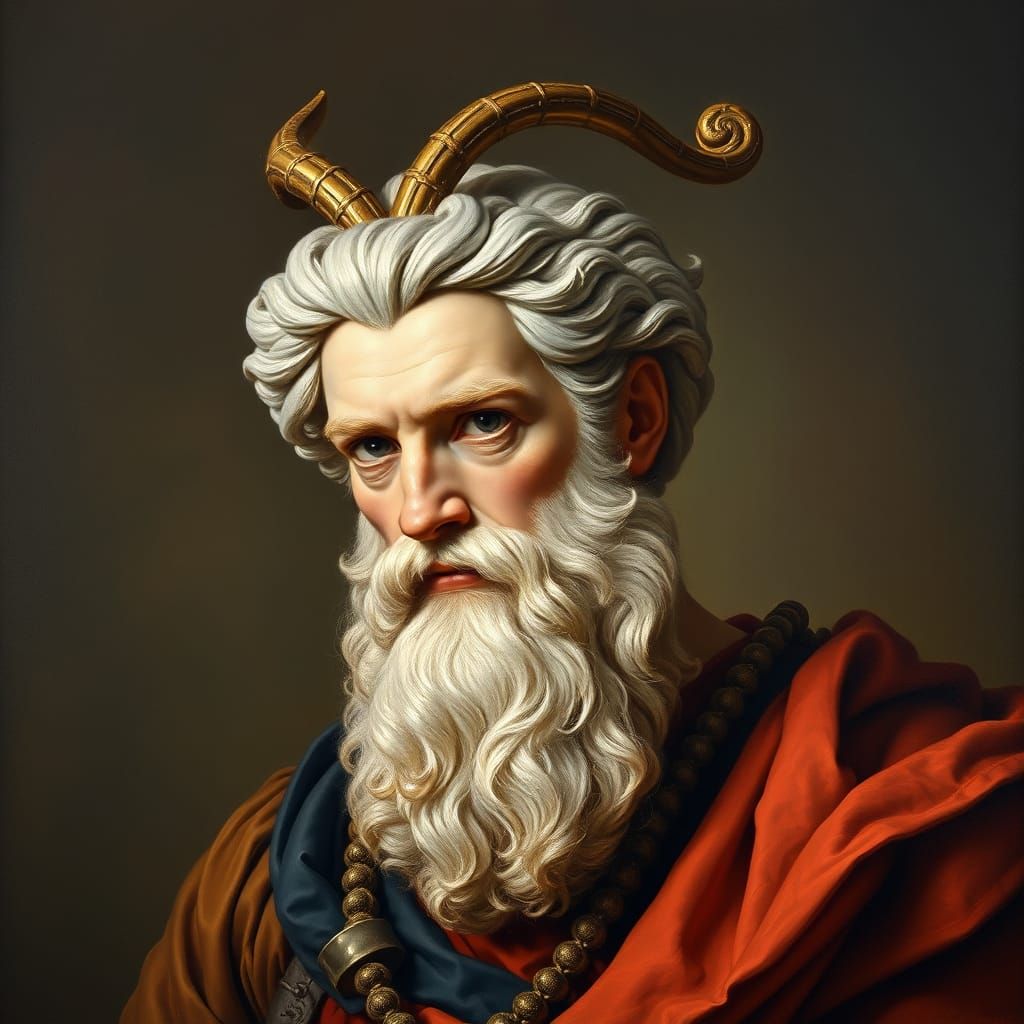Baroque God of Messengers Revealed in Oil Painting