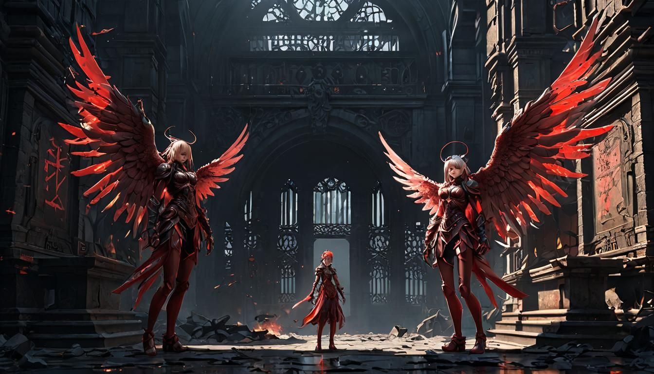 Angels at Hell Gate: 3D Anime Art