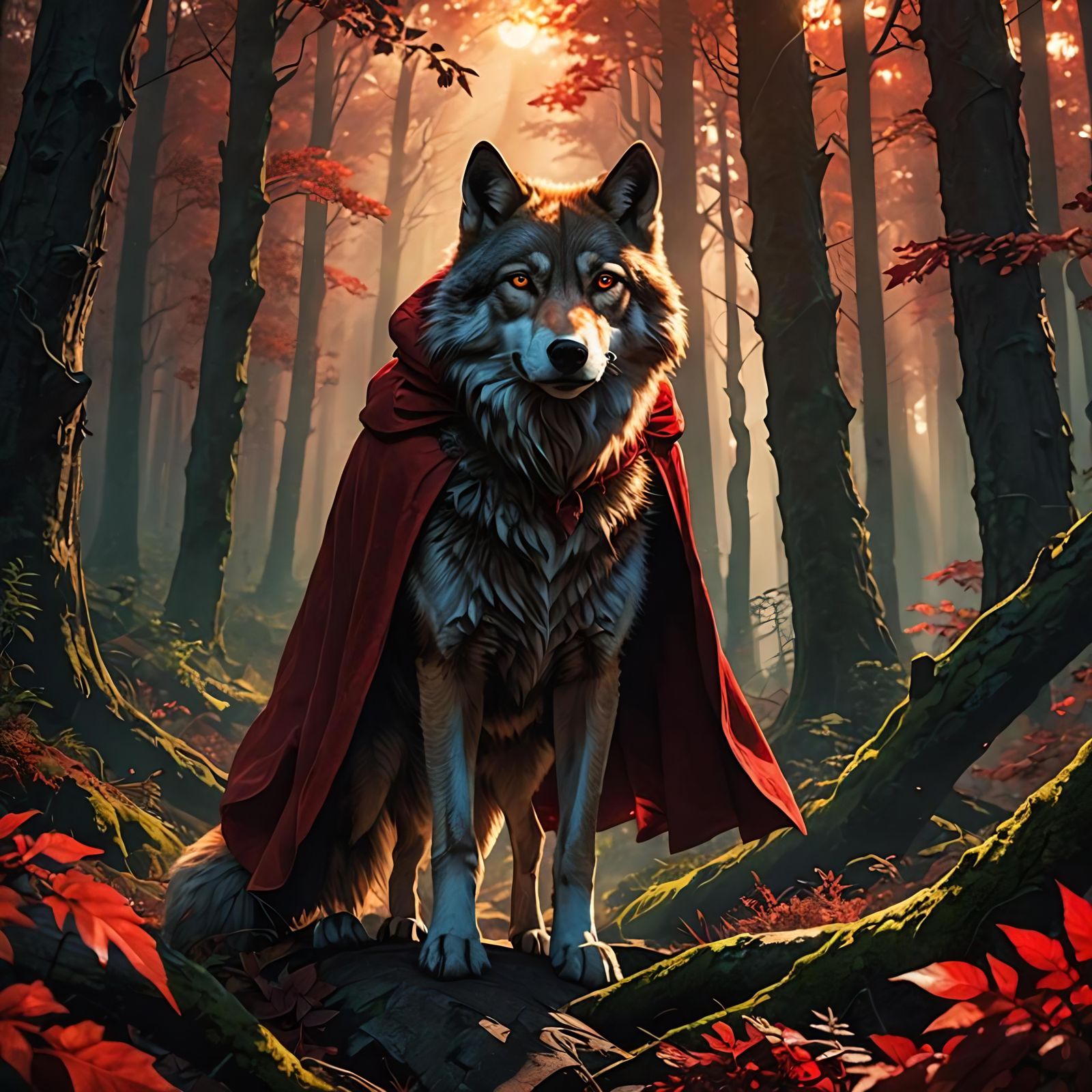 Little Red Riding Hood and the Handsome Wolf