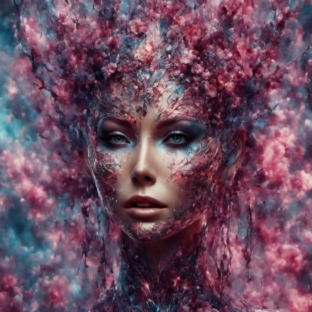 Hyperreal Glass Face and Eyes