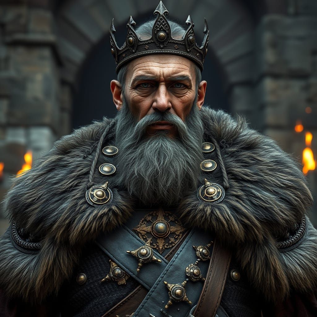 Emperor Cephorus Septim II Portrait in Digital Art Style