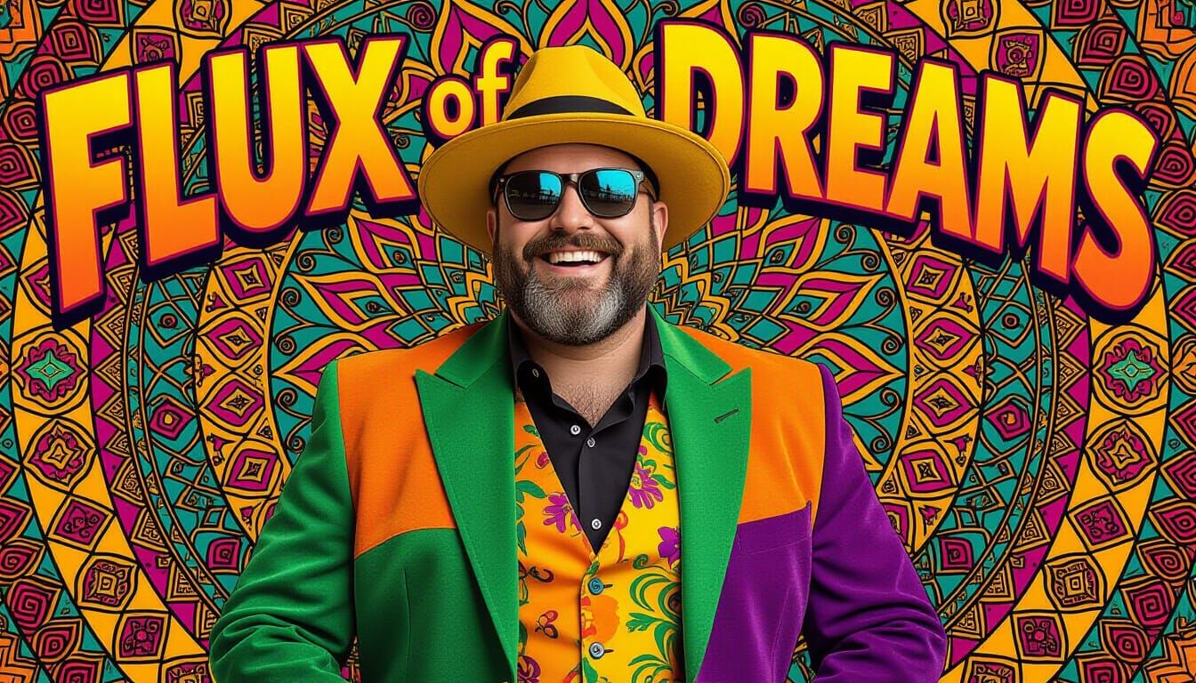 Dreamy Man in Flamenco Art Deco Style