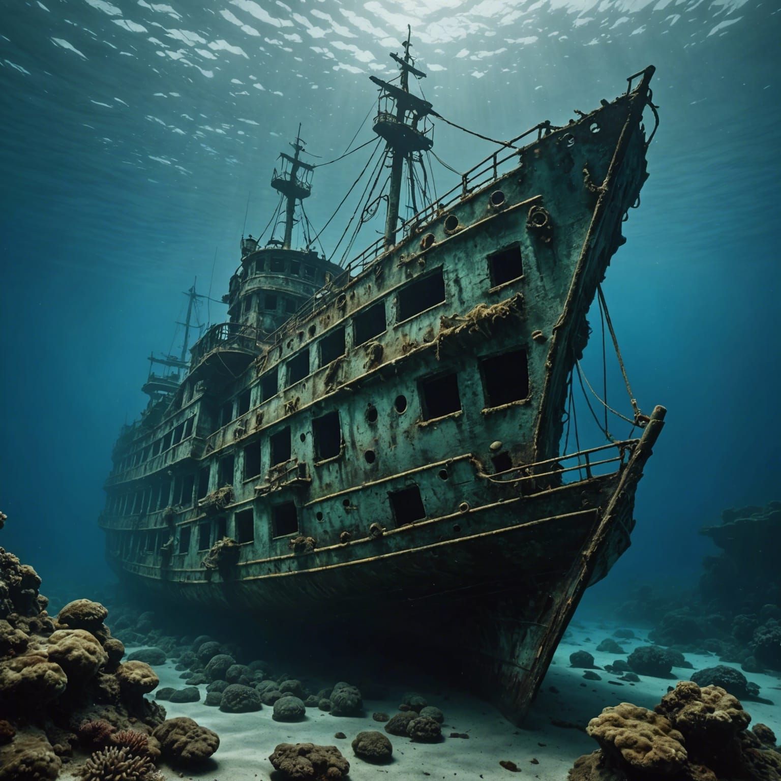 Underwater Ghost Ship