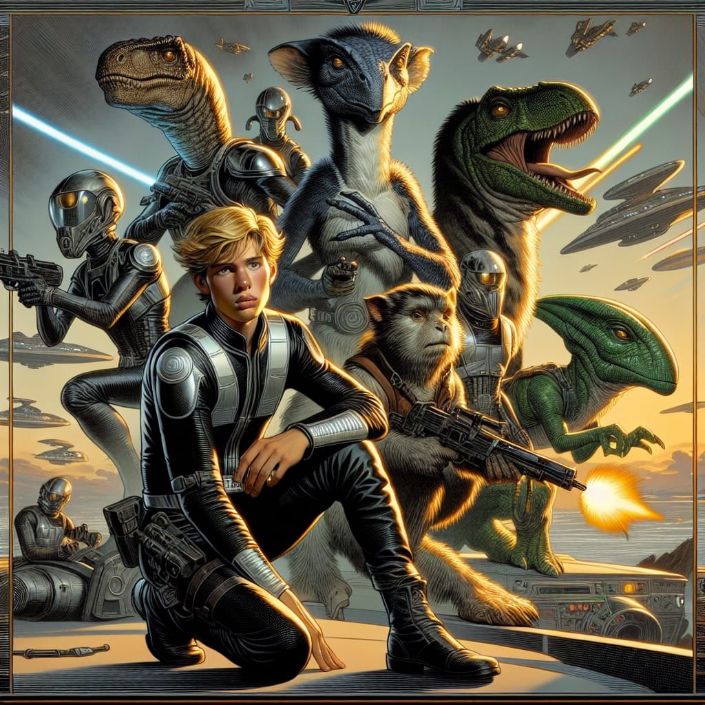 Teenage Sci-Fi Squad in Space, Comic Art Style