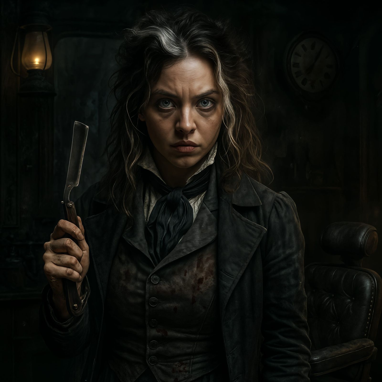 Sydney Sweeney as Sweeney Todd in CGI