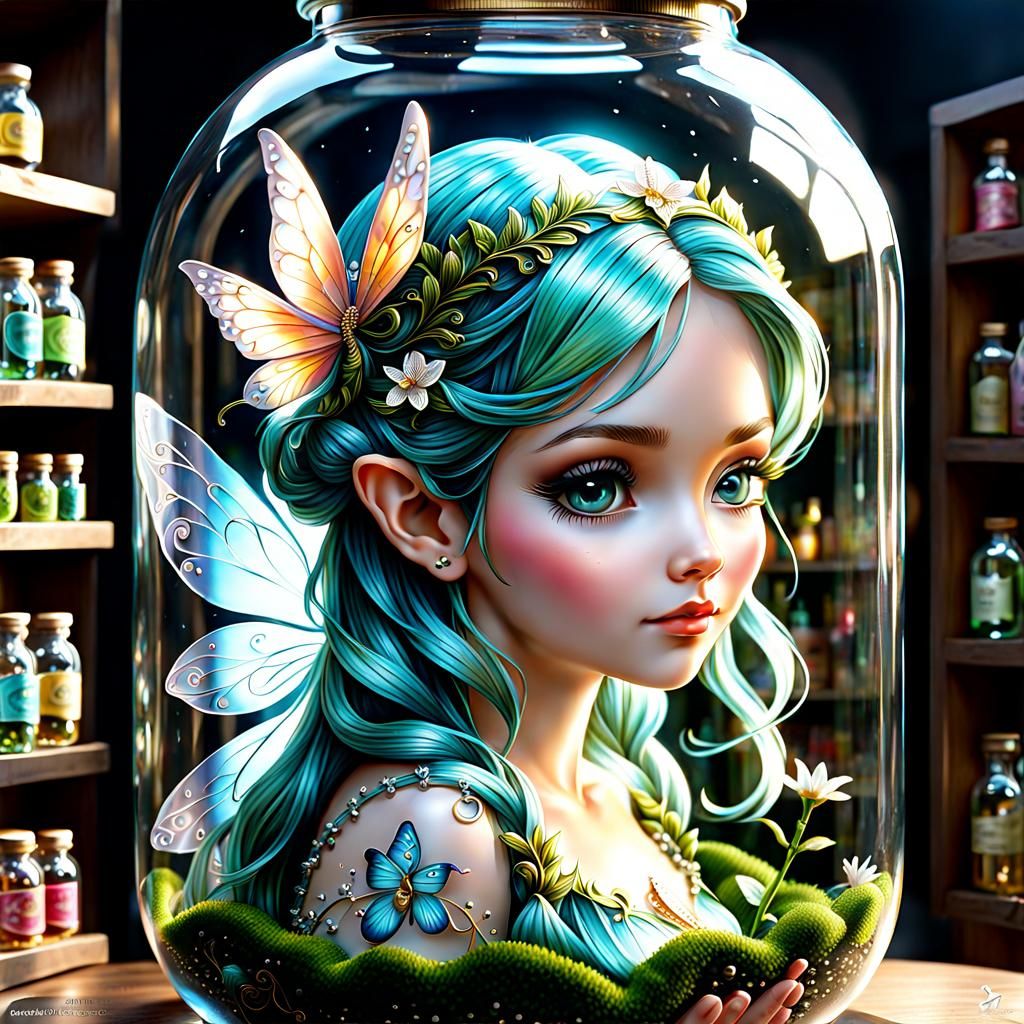 HYPERDetailed ornate YOUNG youthful fairy girl photorealisti...