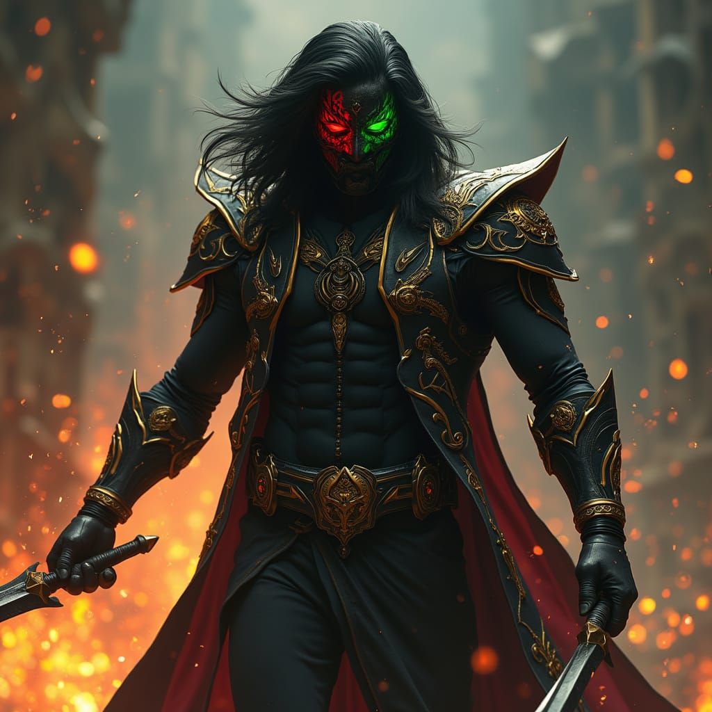 Mystical Indian Superhero Moorthi in Tech Coat