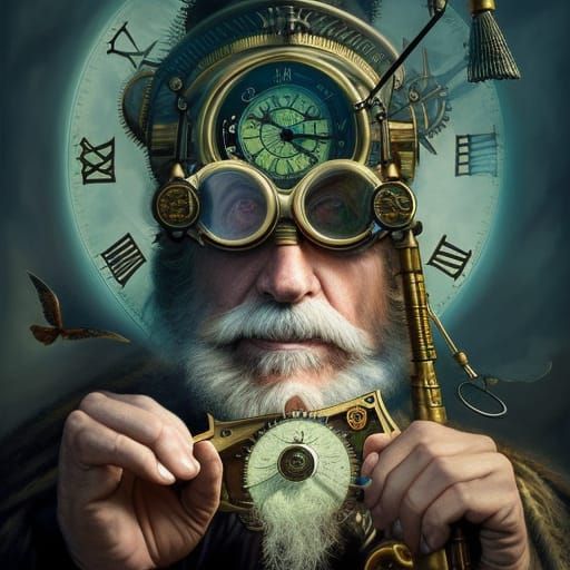 Steampunk Father Time