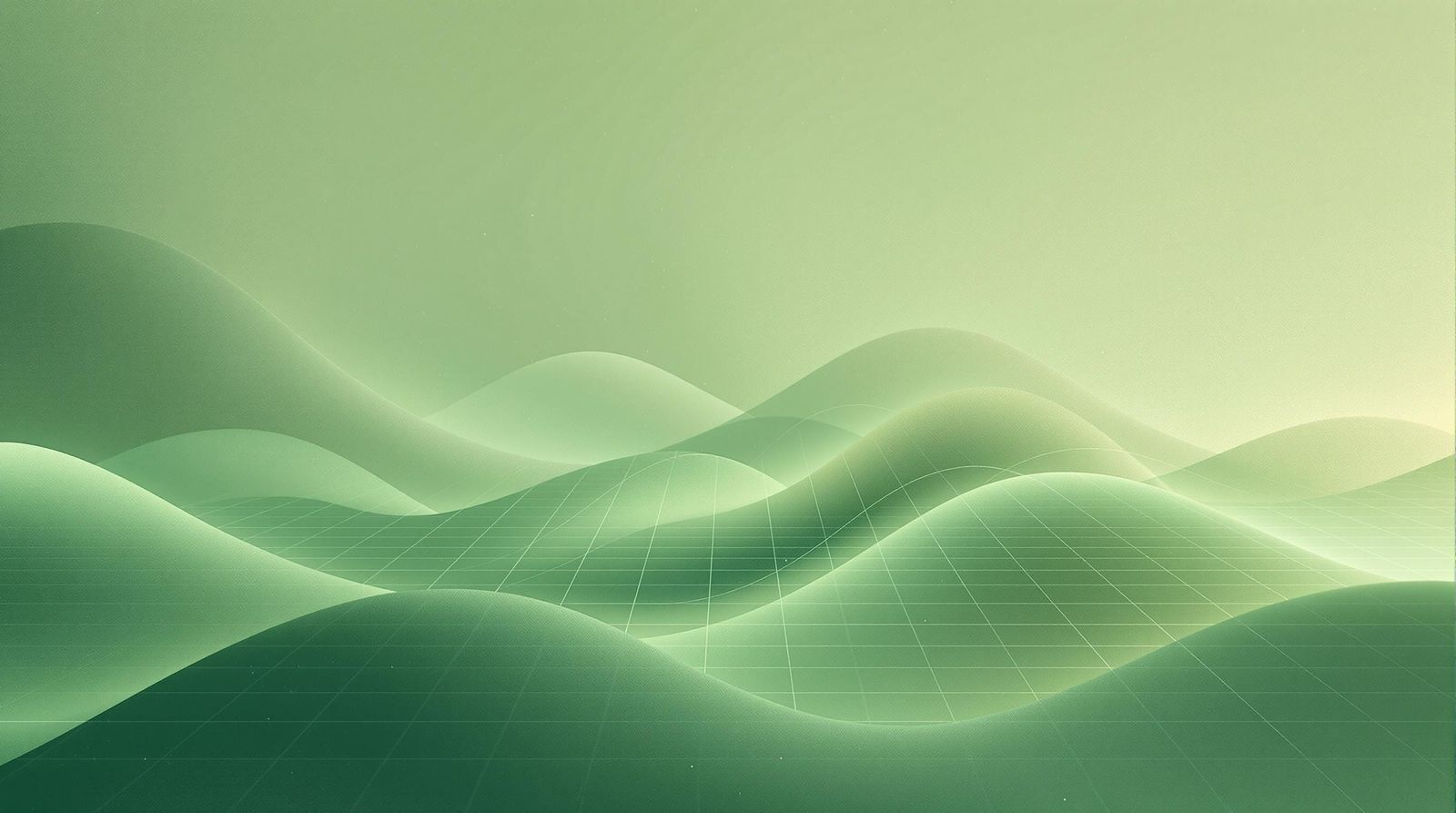 Ethereal Green Gradient with Faint Data Visualization Elemen...