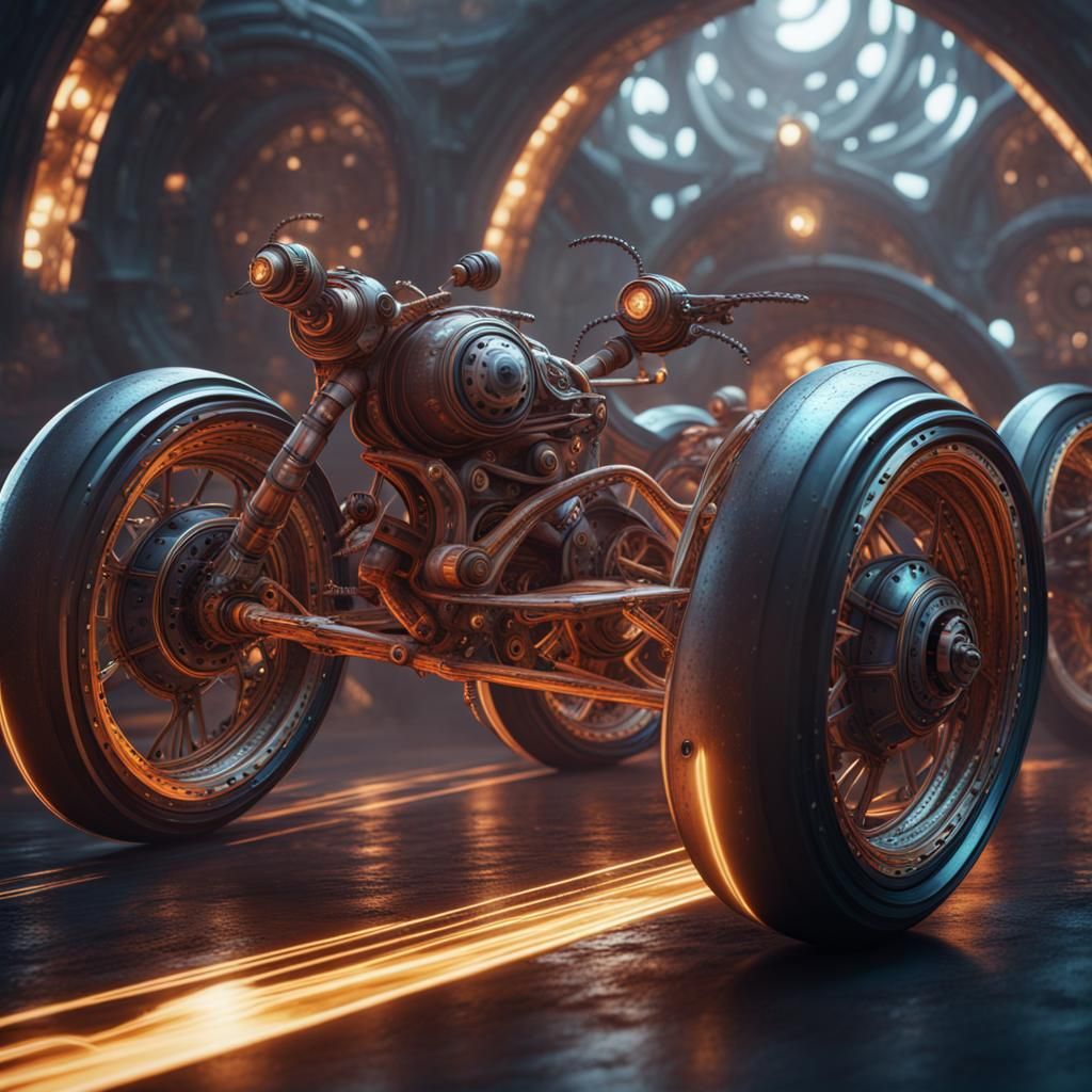 Perpetual Motion Machine in Fantasy Space: Digital Art