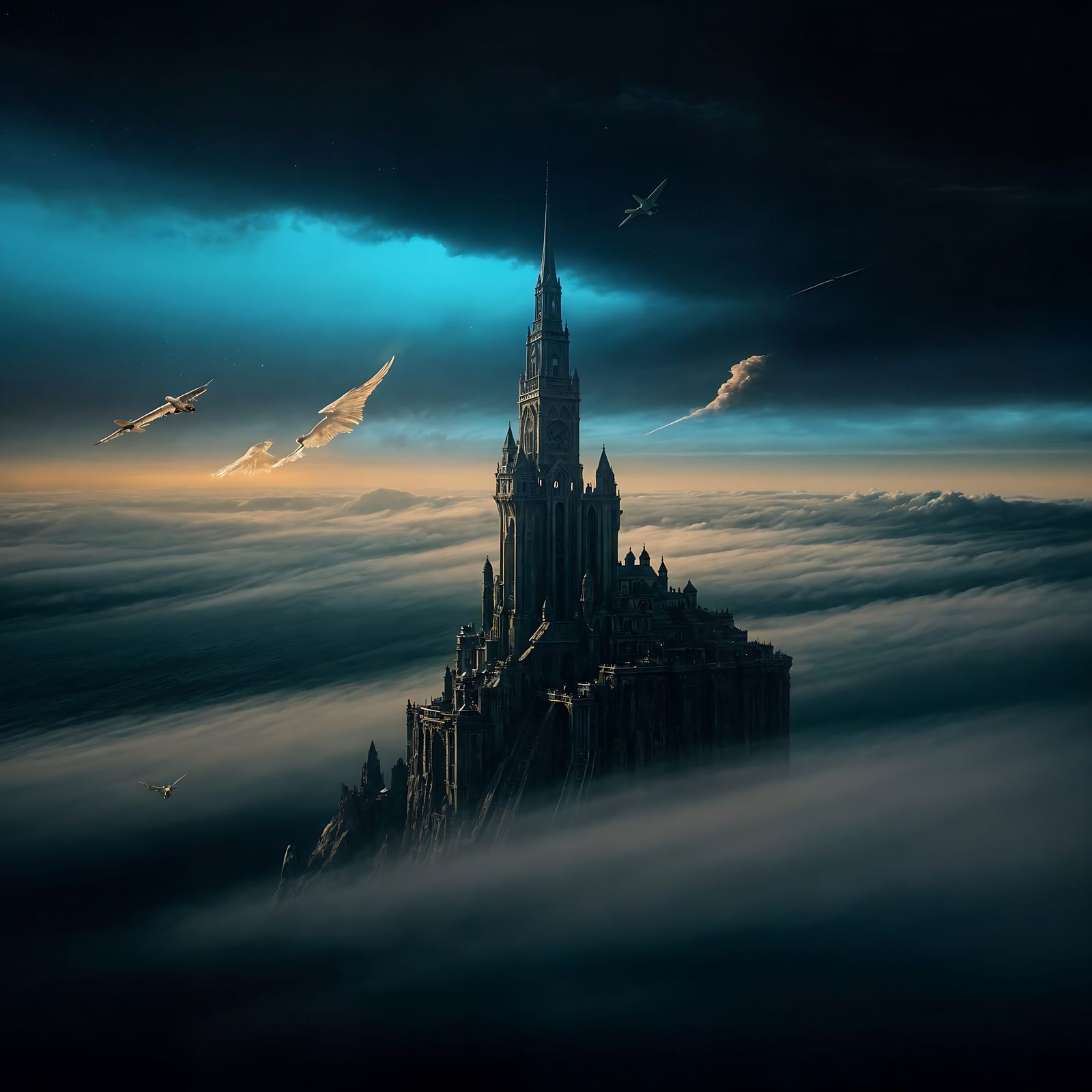 Kaleidoscopic Sobriety: A Surreal Digital Allegory