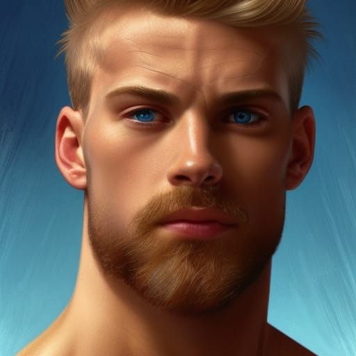 Lifeguard Portrait in Hyperdetailed Digital Art Style