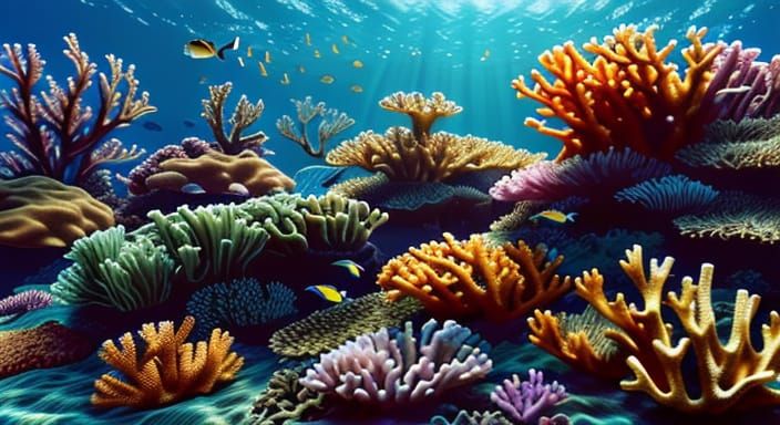 Vibrant Coral Reef in Pixar-Style 3D Animation