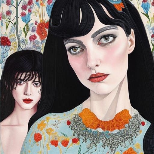 Surreal Comic Art Drawing of Artistic Aspirations