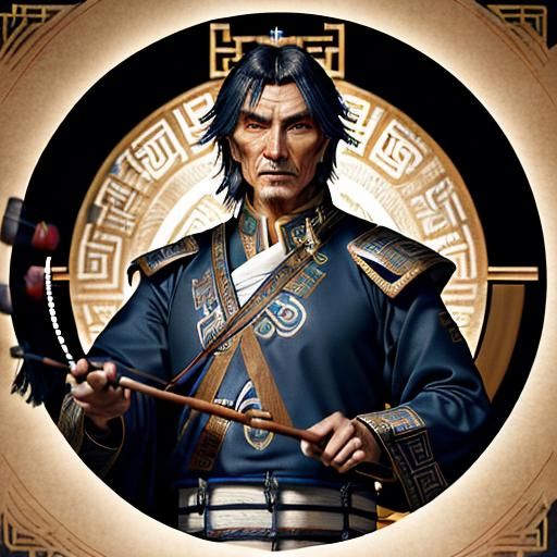 Little Drummer Boy with Mongolian Damar Drum