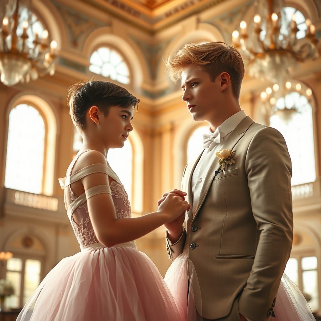 Boys in Love: A Tender Moment in Tulle