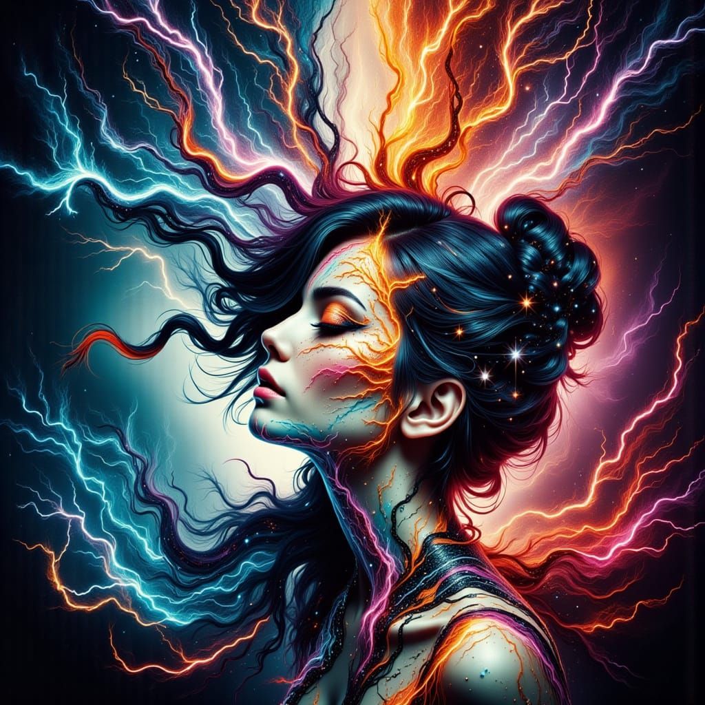 Surreal Abstract Psycho Lady of Ticklish