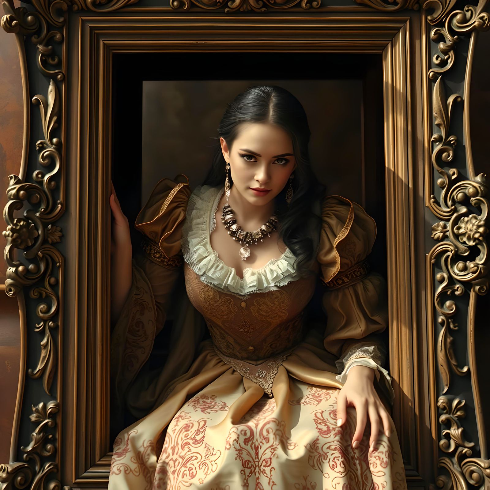 Patina Maiden Awakens: A Cinematic Film Still