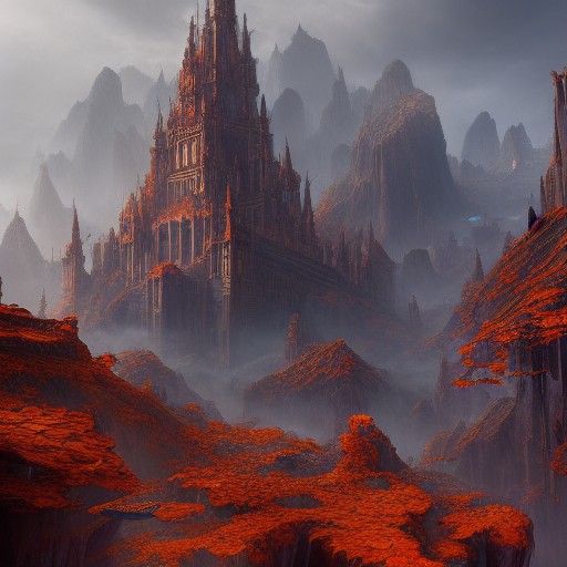 Scary Detailed Matte Painting in Deep Color