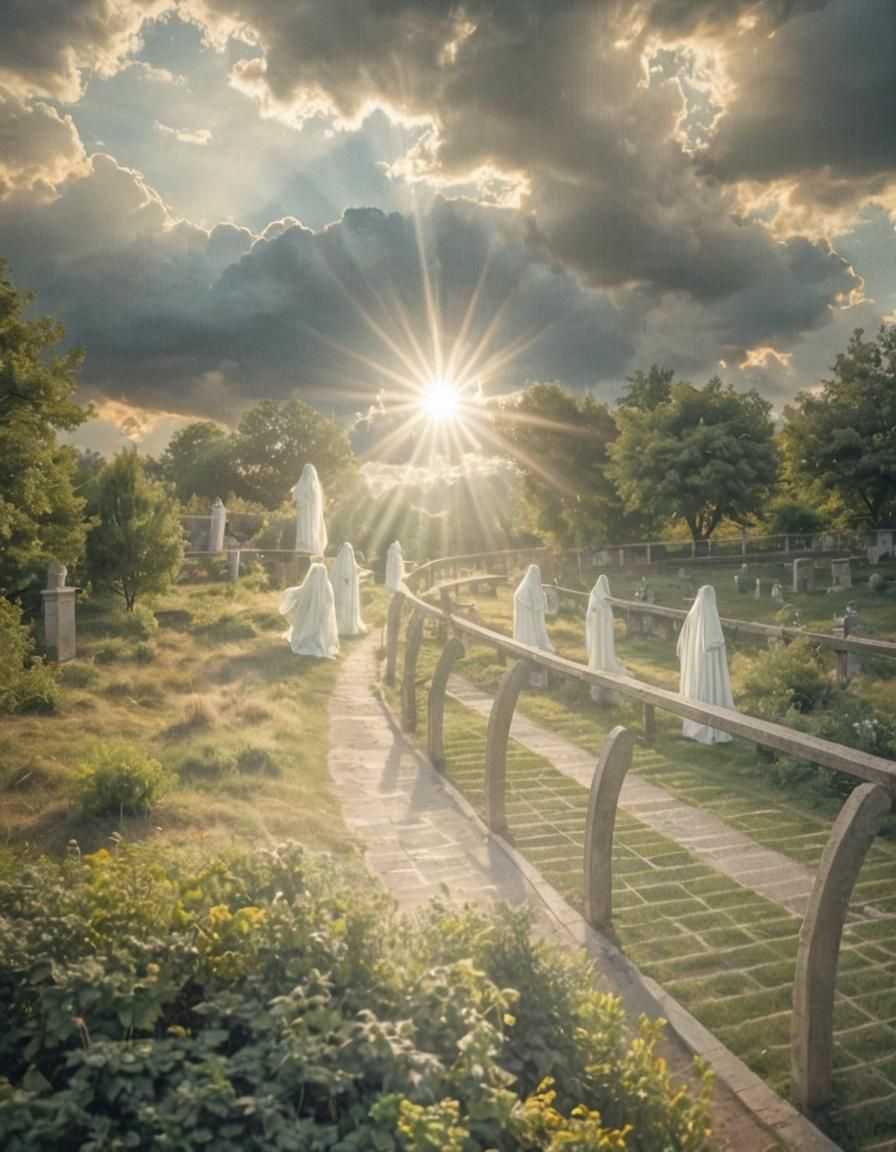 Ethereal Ghosts in Divine Sunshine