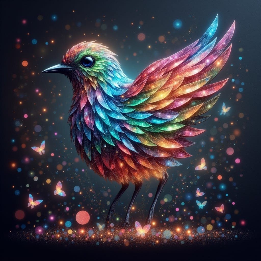 Glowing Portrait of a Woman in a Cyberpunk Aesthetic