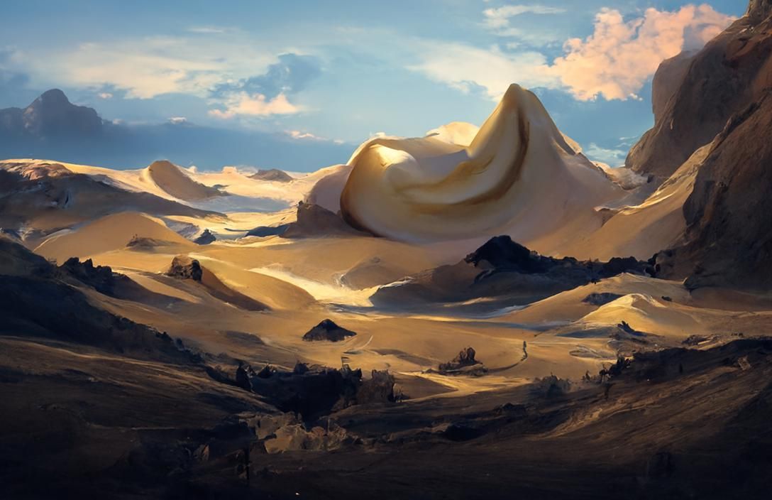 Cookie Dough Ice Cream Fantasy Landscape