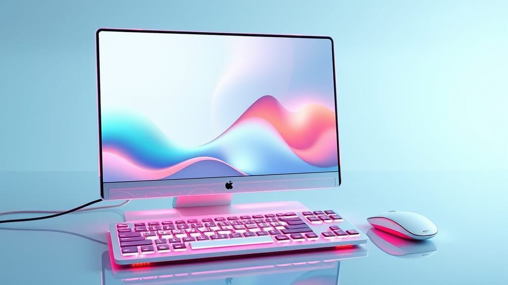 Elegant Futuristic GUI for Computer Operating System