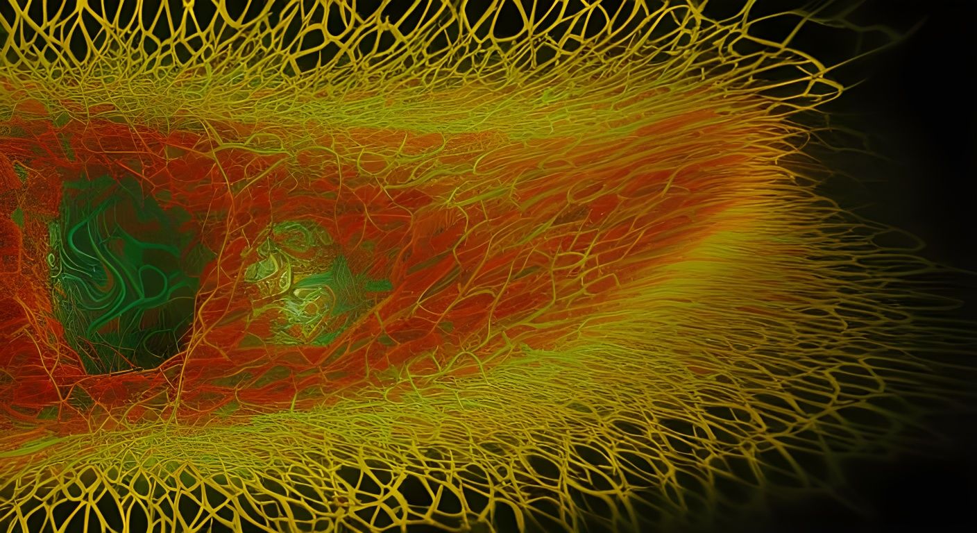 Vibrant Quantum Structures in Gelsculpt Masterpiece Style